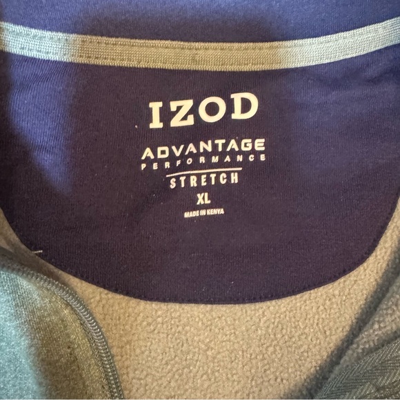 Izod‎ men’s size XL green 1/4 zip up pullover - Picture 6 of 13